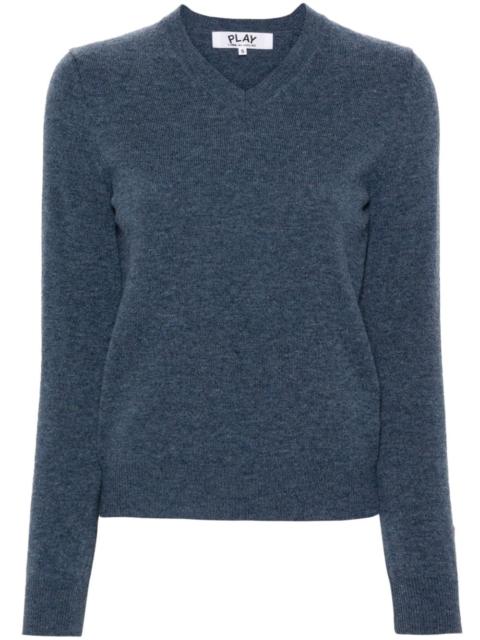 Comme des Garçons PLAY heart logo wool jumper