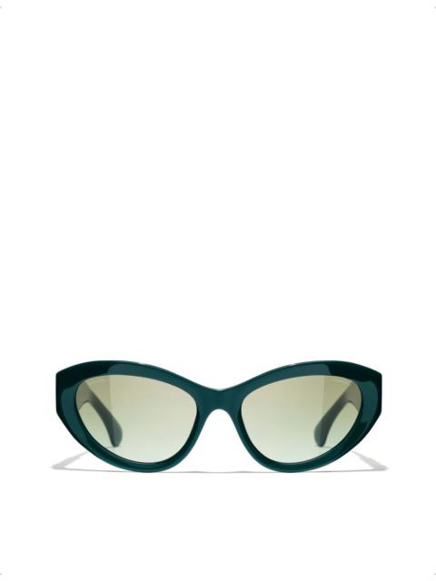 CHANEL CH5513 cat eye-frame acetate sunglasses