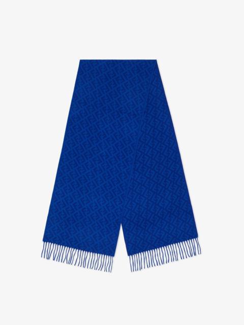 FENDI Blue knit scarf