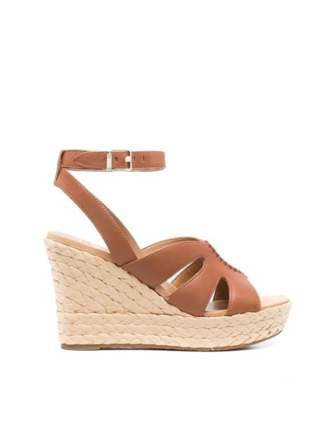 UGG braided-wedge heeled sandals