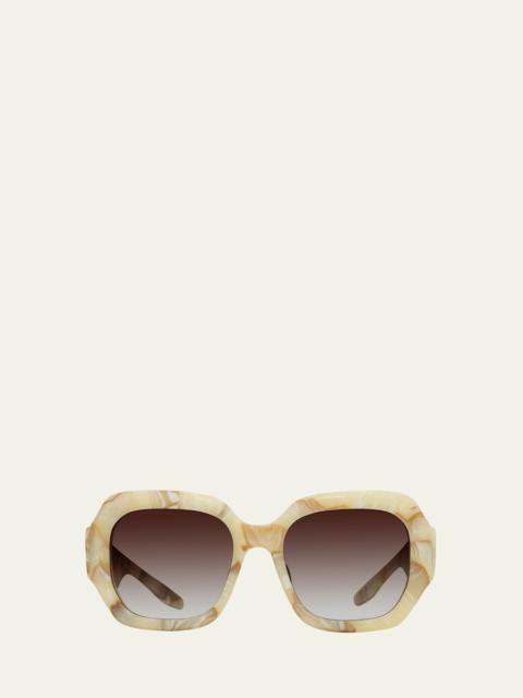 BARTON PERREIRA Jagger Brown Acetate Round Sunglasses