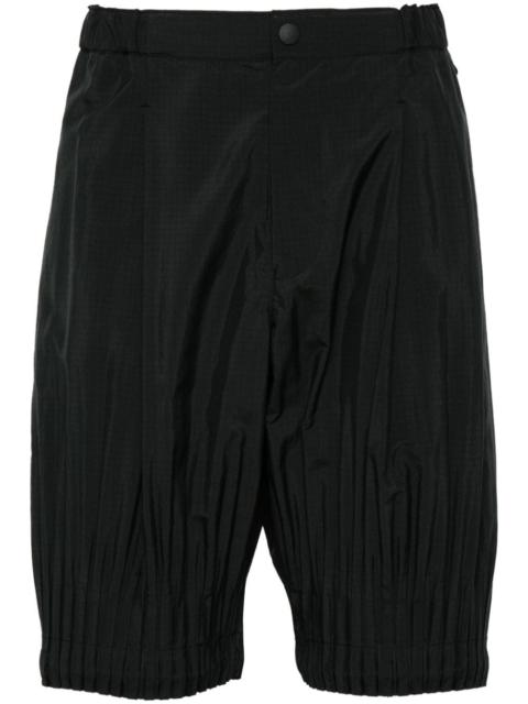 ISSEY MIYAKE Cascade plissé-details shorts
