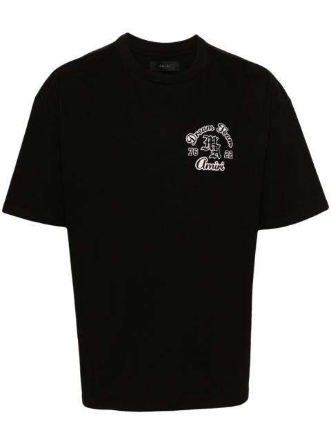 flocked-logo cotton T-shirt