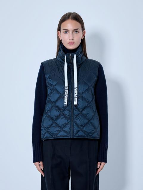Max Mara Quilted Gilet with Drawstring Collar