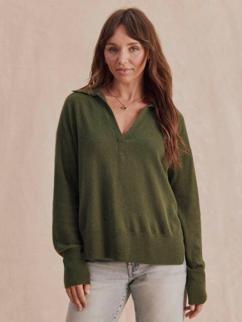 Splendid Tori Cashmere Polo Sweater