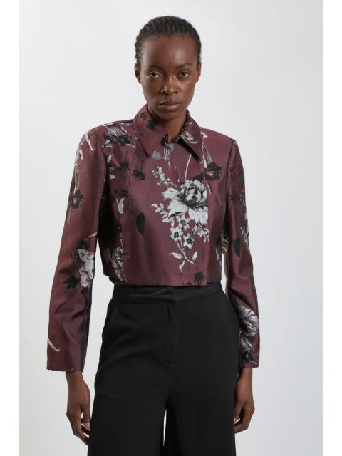 KAREN MILLEN Floral Jacquard Tailored Jacket