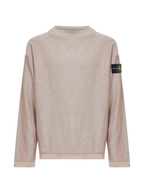 Stone Island ribbed crew-neck long-sleeve sweater