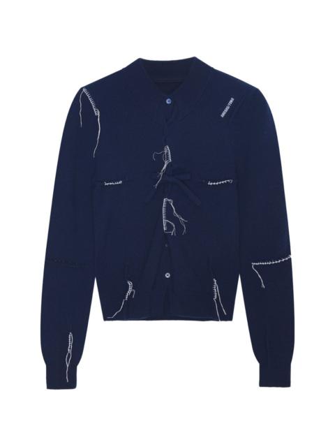 SHUSHU/TONG fringed-detail cardigan