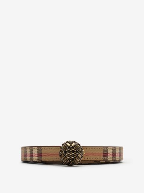 Burberry Thin Check Granulation Belt
