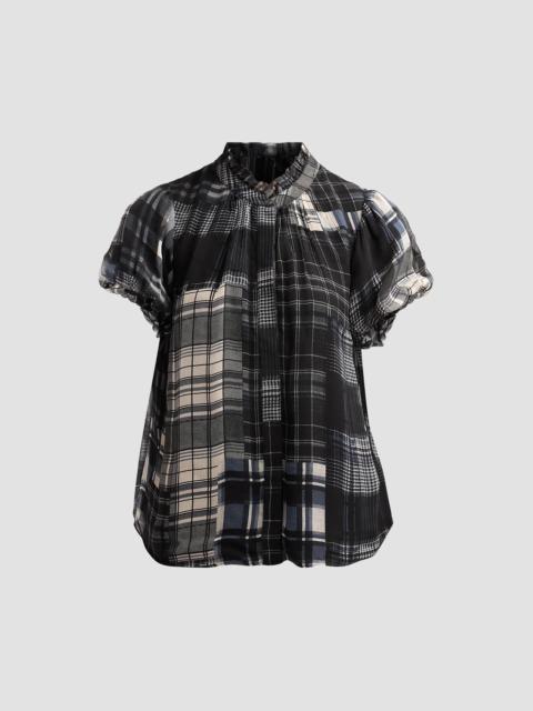 RAMY BROOK Women's Lacey Plaid Top - Black Plaid