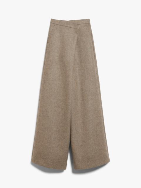 DALLAS Wide, wool and cashmere trousers