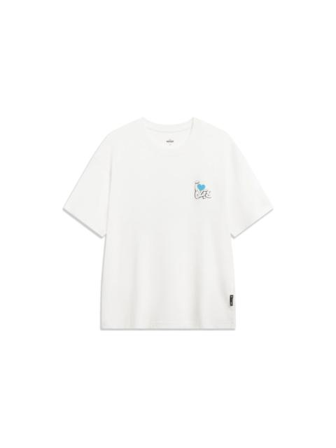 Li-Ning x Disney Oswald Graphic T-shirt 'White' AHST317-5