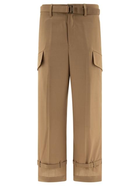 sacai Sacai Belted Trousers