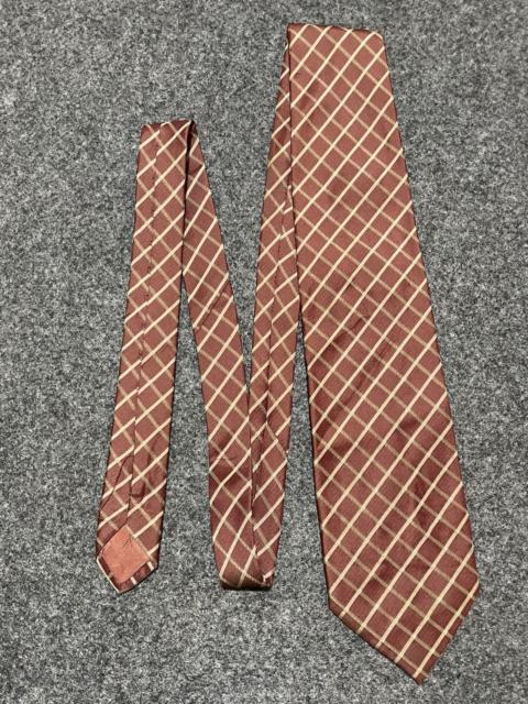 SAINT LAURENT Vintage 90s Yves Saint Laurent (YSL) Silk Grid Tie
