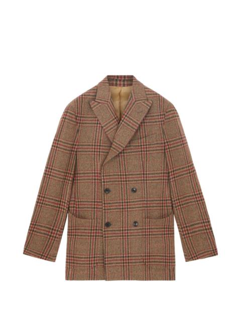 FORTELA Oscarf double-breasted plaid jacket