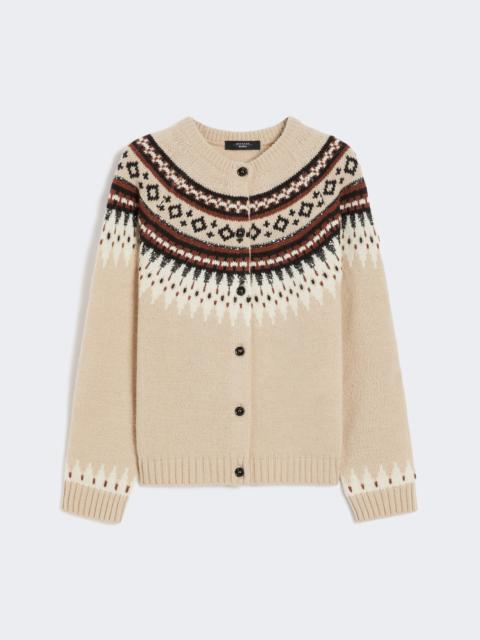 WEEKEND Max Mara CABIRIA1234 Wool and alpaca jacquard cardigan