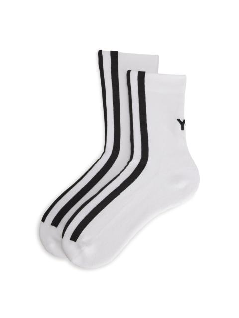 Y-3 Y-3 STRIPES SOCKS – WHITE