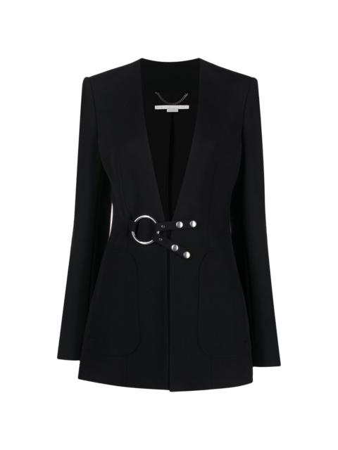 belted fitted blazer