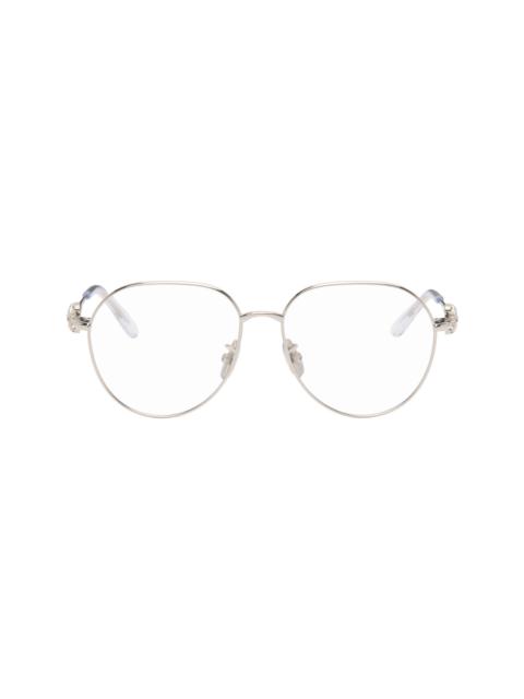 Loewe Silver Anagram Aviator Glasses