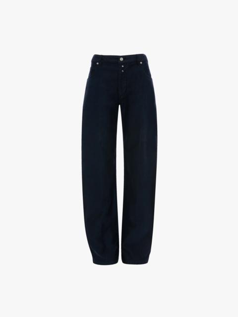 Victoria Beckham Split Utility Trouser In Navy