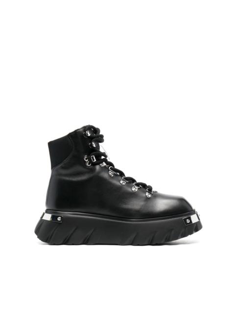 Moschino lace-up ankle boots