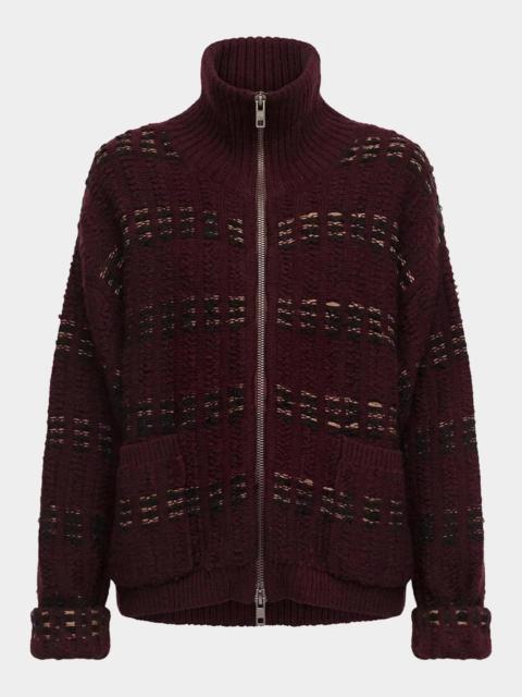 DIANE VON FURSTENBERG Romina Mixed Stitch Knit Sweater