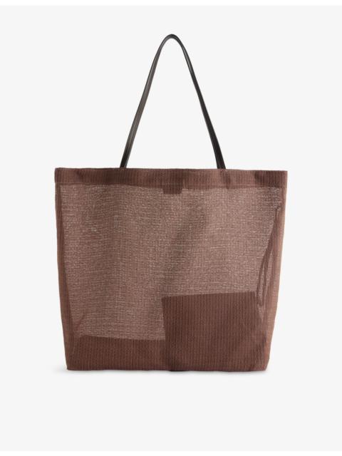 The Row Barn Woven-Mesh Tote Bag