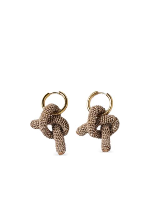 FABIANA FILIPPI beaded knotted earrings