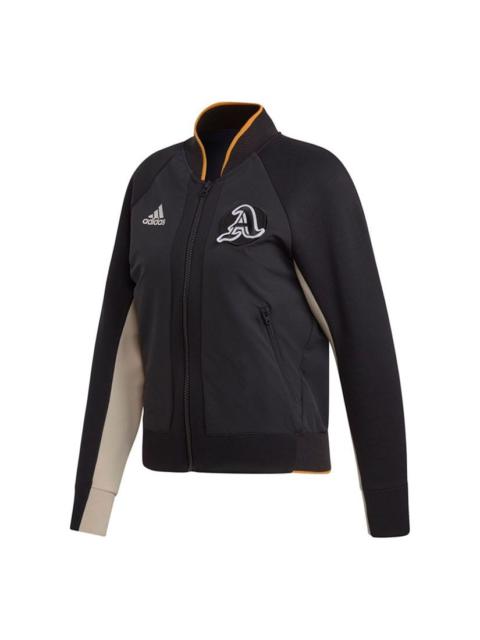 (WMNS) adidas Sports Stylish Long Sleeves Jacket Black EA0422