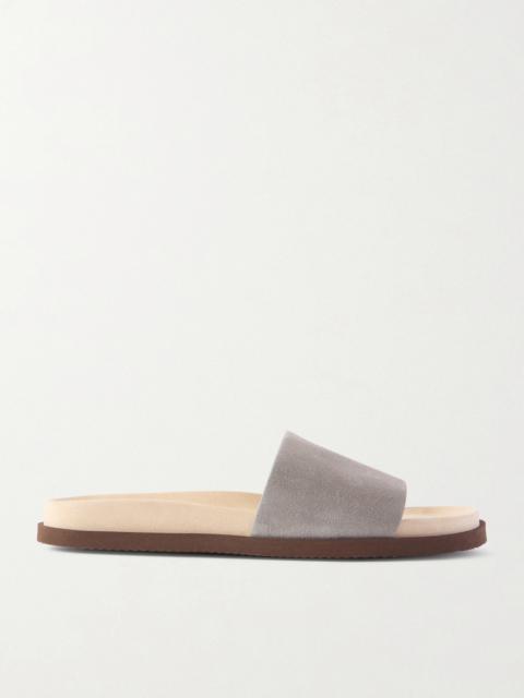 Brunello Cucinelli Suede Slides