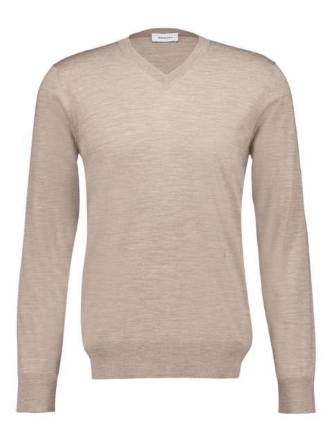 FERRAGAMO V-neck wool sweater