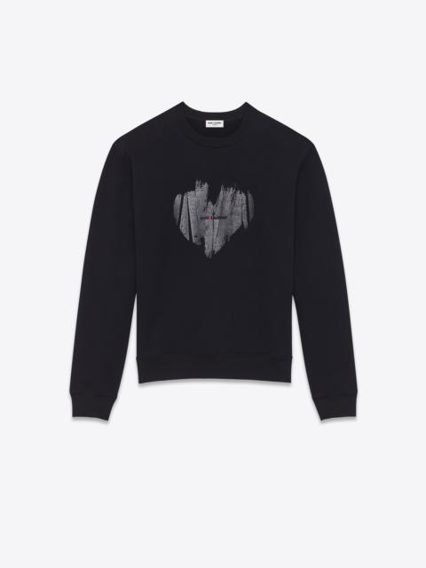 SAINT LAURENT "saint laurent heart" sweatshirt
