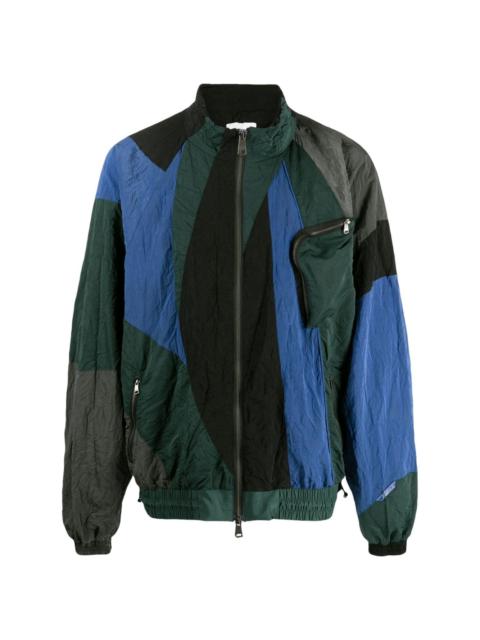 ADER error abstract-pattern print bomber jacket