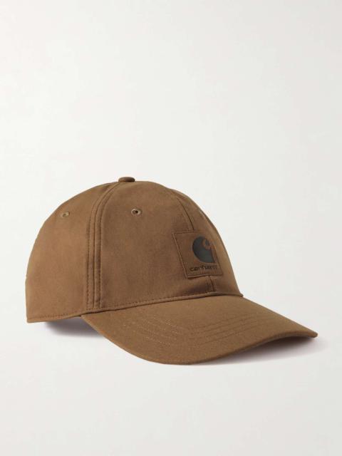 Logo-Appliquéd Faux Suede Baseball Cap