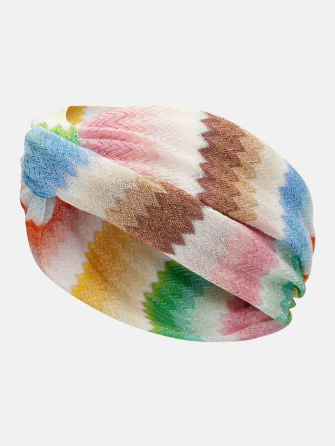 Missoni Zigzag lamé headband