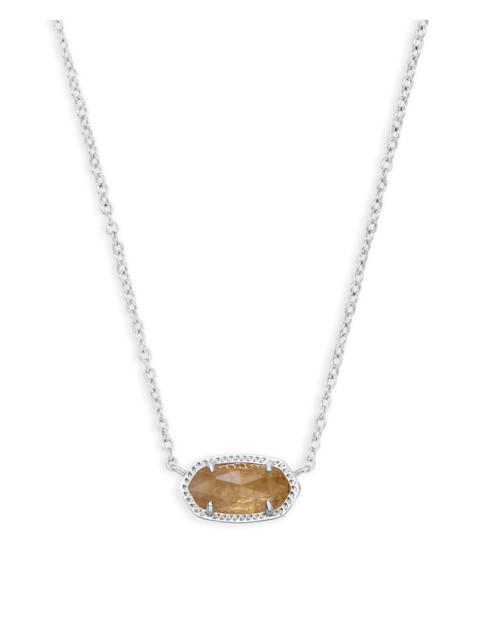KENDRA SCOTT Elisa Gold Pendant Necklace in Citrine