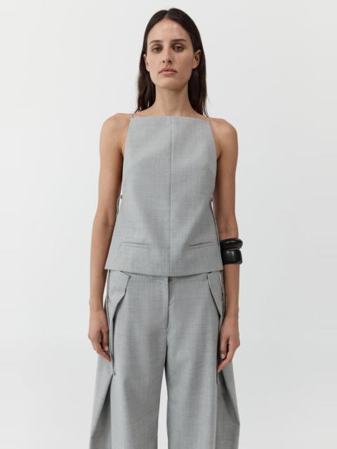 ST. AGNI Square Side Tie Top - Concrete