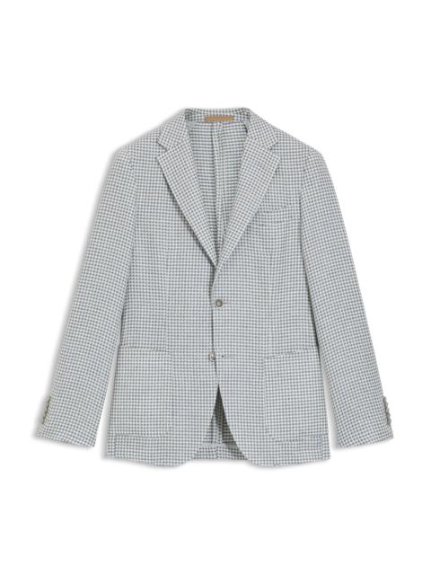 BOSS SLIM-FIT JACKET IN LINEN, SILK AND COTTON