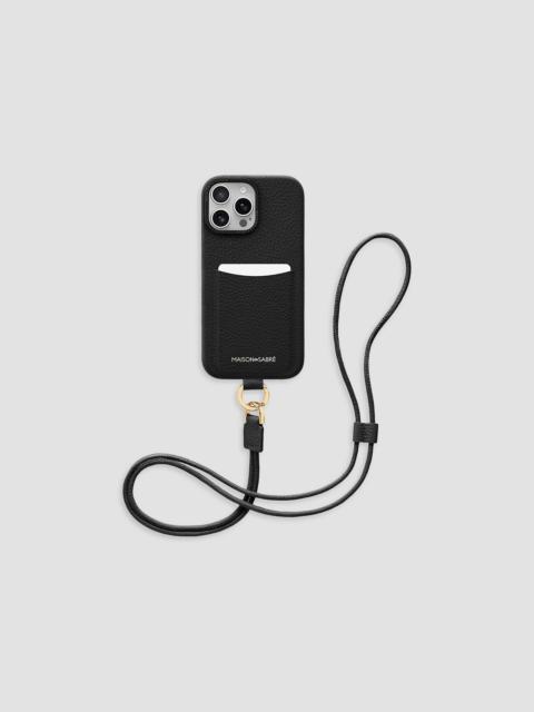 MAISON de SABRÉ Sling Phone Case (iPhone 16 Pro) - Black Caviar