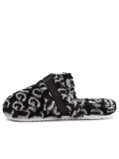 UGG UGG Super Fluff Slipper 'Black White' 1120900-BWHT