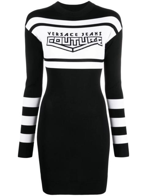 VERSACE JEANS COUTURE logo-print mini dress