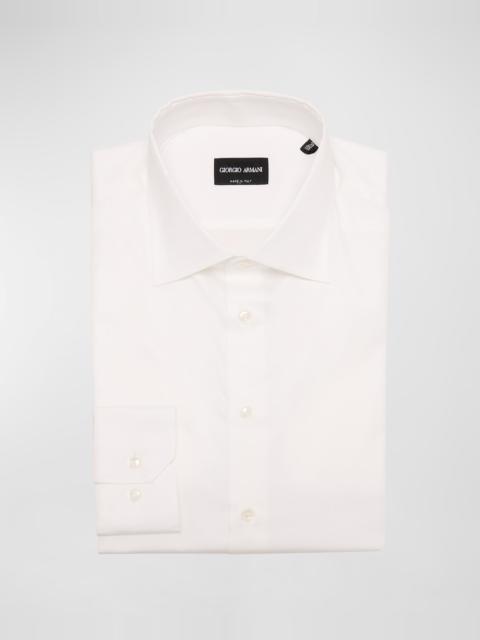 Men's Solid Cotton Dress Shirt