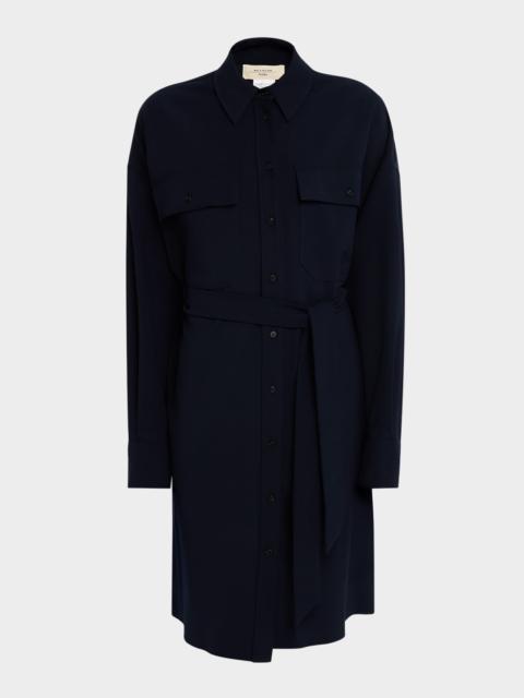 WEEKEND Max Mara Tiberio Short Tech Wool Shirtdress