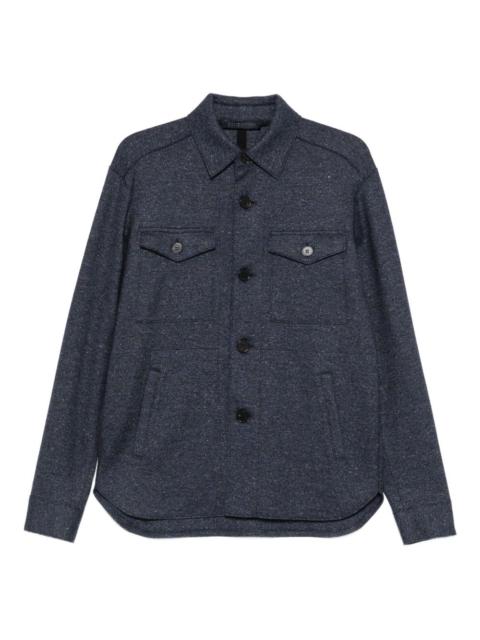 Harris Wharf London buttoned shirt jacket