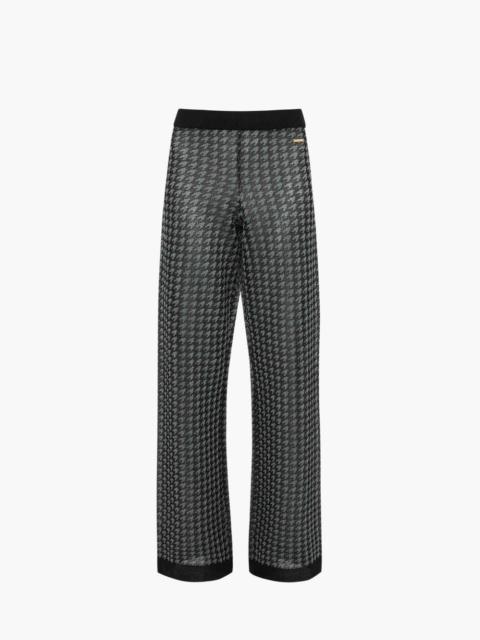 SHEER JACQUARD TROUSERS