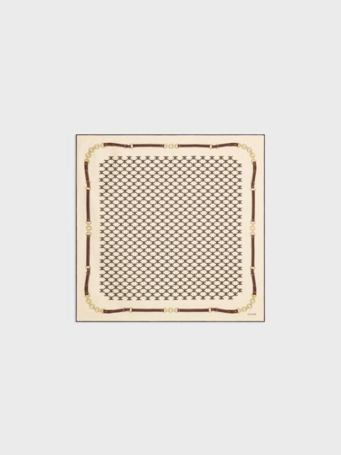 CELINE heritage bandana in silk twill