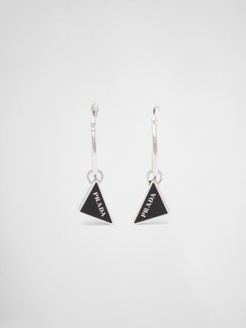 Prada Prada Symbole drop earrings