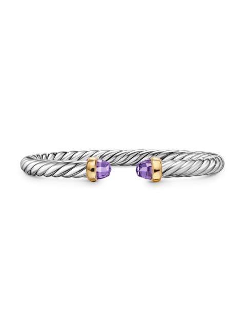 DAVID YURMAN Women's Cable Flex Bracelet in Sterling Silver - Amethyst