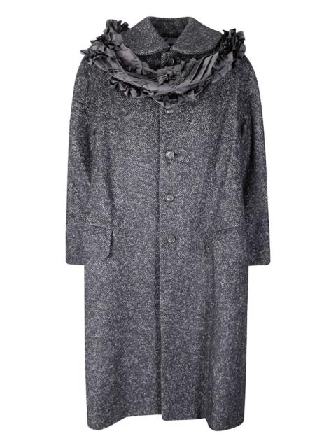 Comme Des Garçons ruffled-detail coat