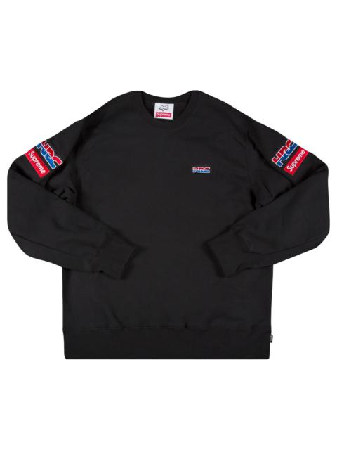 Supreme Supreme x Honda Fox Racing Crewneck 'Black' | REVERSIBLE